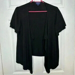 Reitmans Cardigan Flowy Black  Size 1X